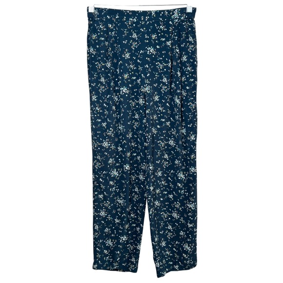 Coldwater Creek Pants - Vintage Coldwater Creek Pleated Ditzy Floral Pants Size L Boho Cottage Fairy